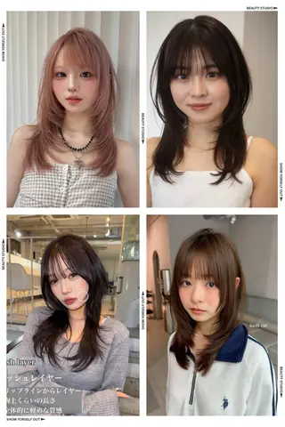 ミディアム COLOUR JACQUES 永山店所属・韓国/レイヤー/ KASUMI✨️︎︎のヘアスタイル