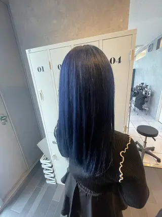 セミロング カラー 前田 桃花のヘアスタイル