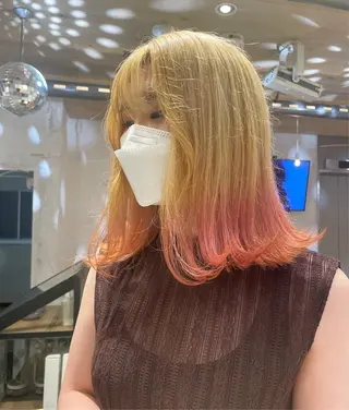 ロング カラー 艶ハイトーン👑♡ NATSUKIのヘアスタイル