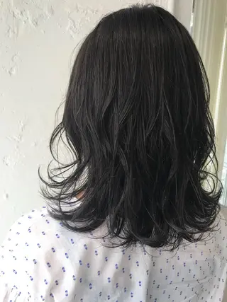 ミディアム カラー 韓国ヘア🇰🇷/ レイヤーカット✂︎のヘアスタイル