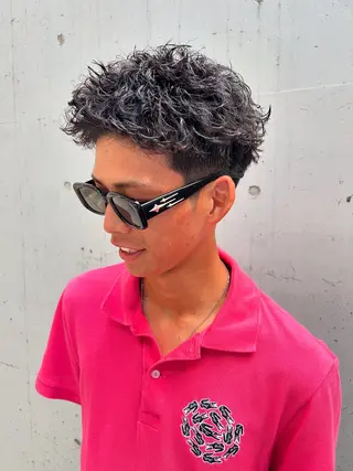 ショート パーマ メンズ Pia hair design yakuin所属・【pia】 syuuのヘアスタイル