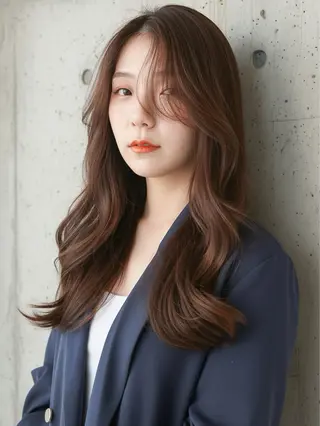 ロング パーマ メンズカット/ 江下翔瑛のヘアスタイル