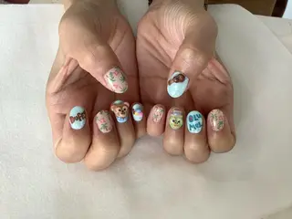 ネイル 💎🐰 saki. m 🐰💎のネイルデザイン