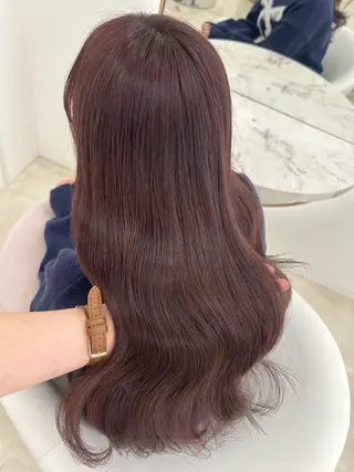 カラー 暖色/艶カラー/ エクステ/ユリヤのヘアスタイル