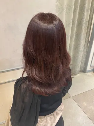 セミロング カラー 池西 佳穂のヘアスタイル