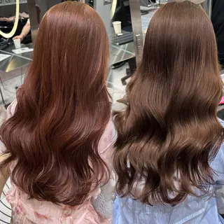 ロング カラー ブリーチなし/暖色/ 透明感/ririkaのヘアスタイル