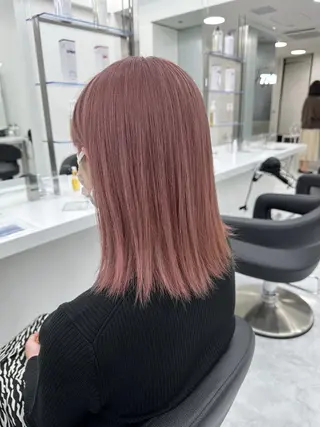 カラー セミロング 💍Story川越 オフィシャル💍のヘアスタイル