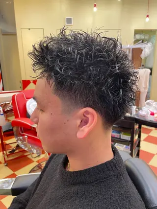 ショート パーマ メンズ URBANSTUDIOTOKYO下北沢所属・下北沢メンズサロン 松下隆世のヘアスタイル