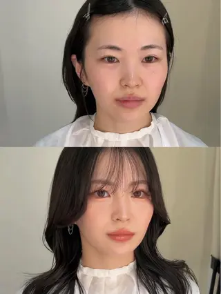 ロング カラー ヘアアレンジ maoブリーチ無し 似合わせカラーのヘアスタイル