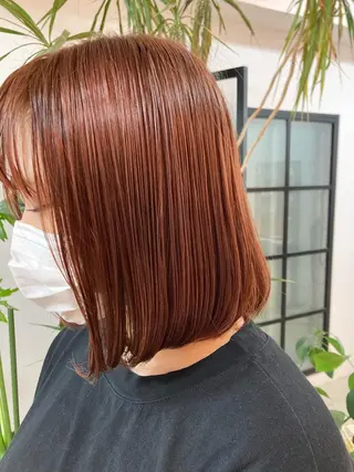 ミディアム カラー 阪口 依美奈のヘアスタイル