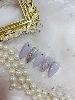 ネイル ネイルサロンAiri 長さ出し·シンプルのネイルデザイン