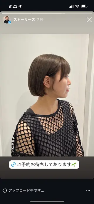 ショート モテヘア/グレージュ /ボブ/前原汐🎐のヘアスタイル