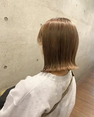 ミディアム カラー 後藤紗英/髪質改善 /オリーブベージュのヘアスタイル