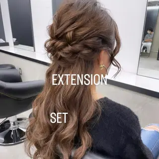 ヘアアレンジ エクステ🩵ブリーチ 韓国ヘア🩵KAEのヘアスタイル