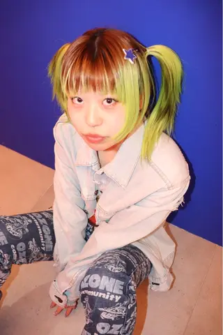 セミロング カラー @kyoniyy KYONIのヘアスタイル