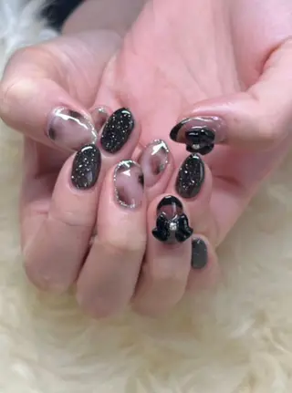 ミディアム 💜MIYA nail川崎店のネイルデザイン