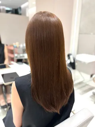 セミロング 銀座/オリーブ/ 透明感カラー✨りくのヘアスタイル