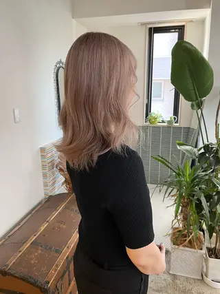 ミディアム カラー 🩷ハイトーン透明感 レイヤー🩷ユリカのヘアスタイル