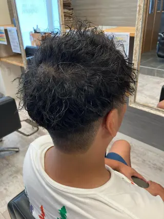 パーマ メンズ メンズ特化/パーマ/ フェードWATARUのヘアスタイル