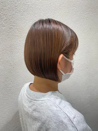 ショート 銀座/韓国レイヤー/ 艶カラー🍓原田侑依のヘアスタイル