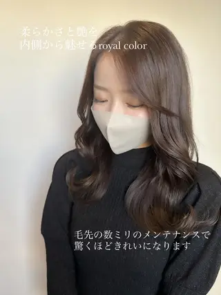 ロング カラー ヘアアレンジ topstylist 芳賀みなみのヘアスタイル
