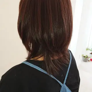 カラー ミディアム 坂上 晴日のヘアスタイル