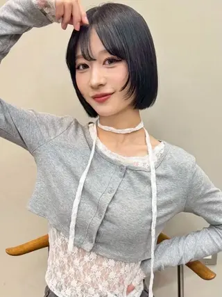 ミディアム yoke所属・ゆずか /カットモデル募集のヘアスタイル