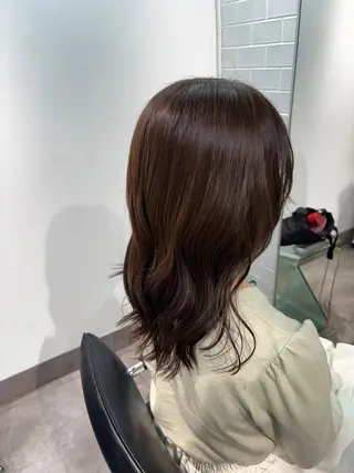 セミロング カラー LeLink 横浜西口所属・HANNA 🌺🌊のヘアスタイル