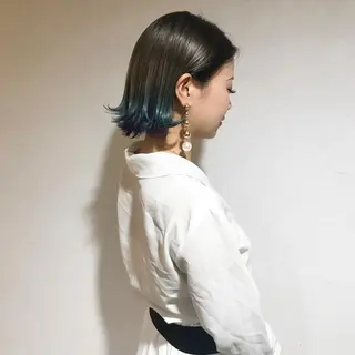 ミディアム カラー tonari 梅田、中崎町のヘアスタイル