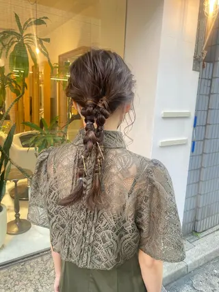 ヘアアレンジ 安永 涼のヘアスタイル