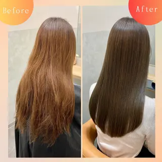 ロング 自然で柔らかい縮毛 矯正✨松尾郁哉のヘアスタイル