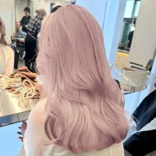 ロング カラー ミルクティーベージュ 🐱【Ryo】のヘアスタイル