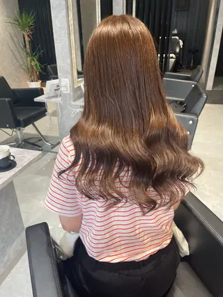 ロング ハイトーン ／ レイヤー/吉田陸斗のヘアスタイル