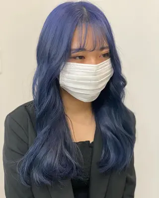 セミロング sunc所属・梅田l大人韓国ヘア レイヤー×艶カラーのヘアスタイル