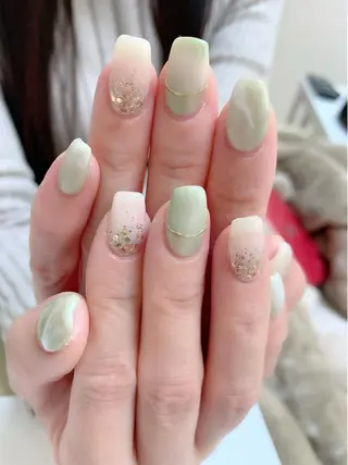 セミロング ネイル Lino Uのネイルデザイン