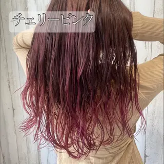 セミロング 【髪質改善・矯正 ・ハイライト】ハナカのヘアスタイル