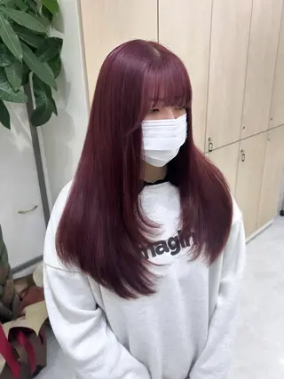 ロング カラー IS所属・横浜美容室/透明感 カラー/レイヤーのヘアスタイル