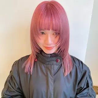 セミロング カラー Asti  blanche所属・ショート/ブリーチ mizuki🐋のヘアスタイル