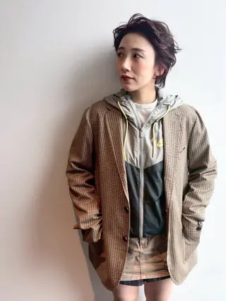 ショート カラー 柏サニーズ✂︎クセ毛 ◎ショート◎正樹のヘアスタイル