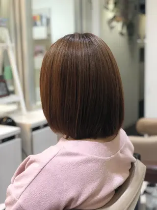 ショート パーマ 安井　昴 💫ブリーチ縮毛矯正のヘアスタイル