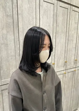 ミディアム 鶴見/Bonecca /林 愛翔のヘアスタイル