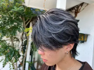 ミディアム カラー メンズ 竹内 翼のヘアスタイル