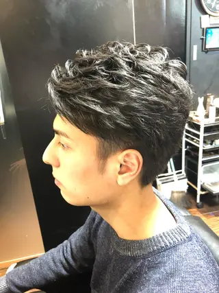 ショート パーマ メンズ 【店長】福田 健人のヘアスタイル