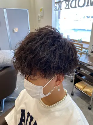 パーマ メンズ メンズ特化LIBER 石川玲央のヘアスタイル