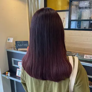 ミディアム カラー スナコザワ レナのヘアスタイル