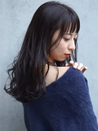 パーマ hoNua. 栄/透明感カラーのヘアスタイル