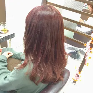 セミロング ロング カラー oggi +KENJE所属・大平 美沙のヘアスタイル