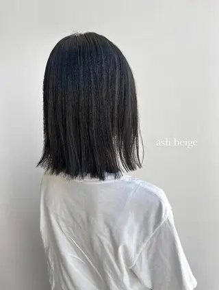 ミディアム カラー ヘアアレンジ 🥀暖色韓国ヘア💕 保科侑花のヘアスタイル