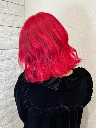 カラー 名古屋のピンク好き かずくん🦩のヘアスタイル