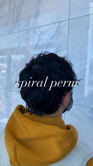 パーマ メンズ 門間 ユリのヘアスタイル